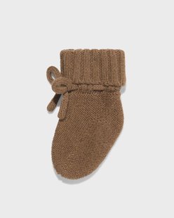 HEMA Babysokken gebreid wol bruin (bruin)