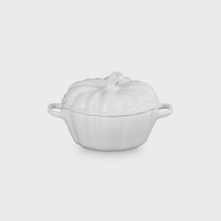 Le Creuset - Mini-braad/Stoofpan Pompoen Wit 0,35 L