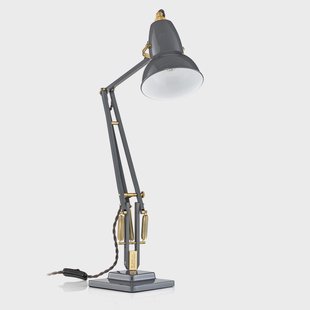 Originele 1227 tafellamp, grijs/messing Original 1227 Brass Anglepoise - Werkkamer / Kantoor - Industrieel - Metaal - 1 lamp
