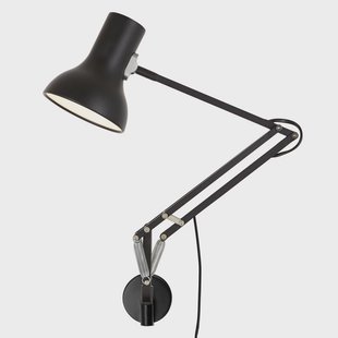 Type 75 Mini wandlamp met beugel Jet Black Anglepoise - Werkkamer / Kantoor - Industrieel - Metaal - 1 lamp