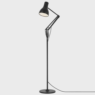 Type 75 vloerlamp Jet Black Anglepoise - Woonkamer - Industrieel - Metaal - 1 lamp