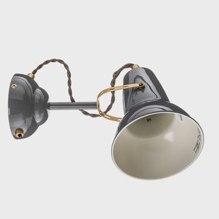 Originele 1227 messing wandlamp Elephant Grey Original 1227 Brass Anglepoise - Woonkamer - Industrieel - Metaal - 1 lamp