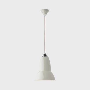 Origineel 1227 Midi hanglamp Linen White Original 1227 Midi Anglepoise - Woonkamer - Designer - Metaal - 1 lamp