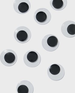 HEMA Stickers wiebeloogjes - 10 stuks (wit/zwart)