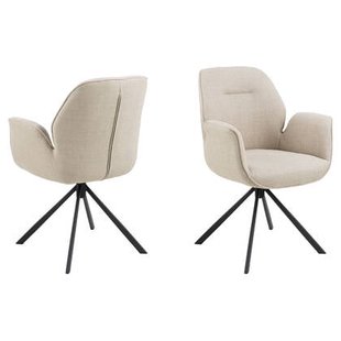 Rebellenclub Arne Eetkamerstoel met Arm - Beige