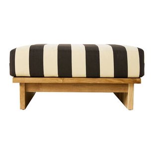 HKliving Teak Hocker - Stracciatella