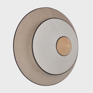 Cymbal Wandlamp S Neutral Cymbal S Forestier - Woonkamer - Designer - Stof - Rond