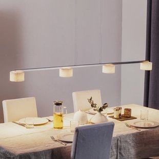 Reef 4 LED Hanglamp Polished/White Serien Lighting - Eetkamer - Designer - Metaal - Meerdere lampen