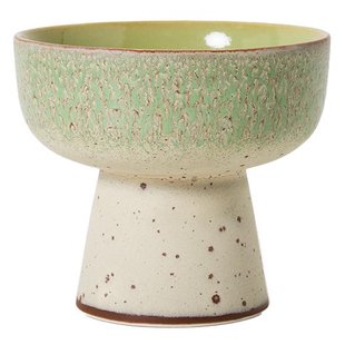 HKliving 70&#039;s Ceramic Tapas Schaal Op Voet L Slush