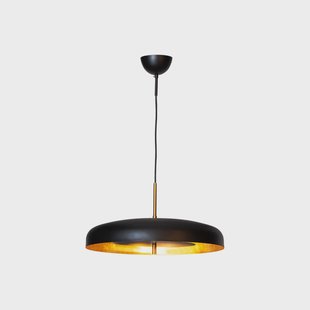 Shelby Hanglamp Matt Black/Gold By Rydéns - Woonkamer - Scandinavisch - Metaal - Met lampenkap