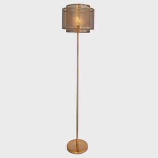 Hermine vloerlamp 157 cm messingkleurig By Rydéns - Woonkamer - Oosters - Metaal - 1 lamp