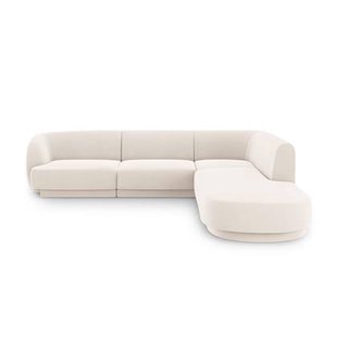 Micadoni 6-zits hoekbank Miley rechts velvet