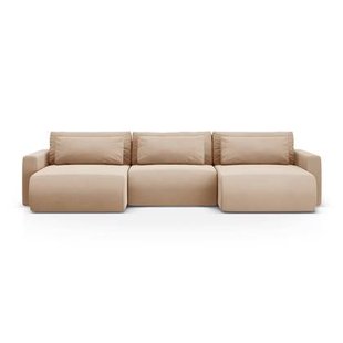 Cosmopolitan Design U-slaapbank met opbergvak Belfast vlevet