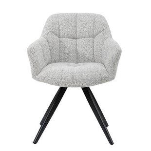 Livingfurn - Eetkamerstoel Beige - Zithoogte 48cm - Tommy - Set van 2