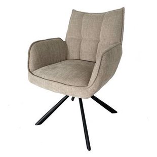 Giga Living - Eetkamerstoel Beige Stof - Select Marilla - Set van 2