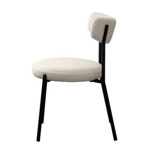 Giga Living - Eetkamerstoel Gimli Off White Teddy - Set van 2