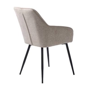 Giga Living - Eetkamerstoel Zandkleur - Nolan Stribe - Set van 2