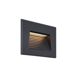 QAZQA Moderne inbouw wandlamp zwart 11,5cm incl. LED IP65 - Trem