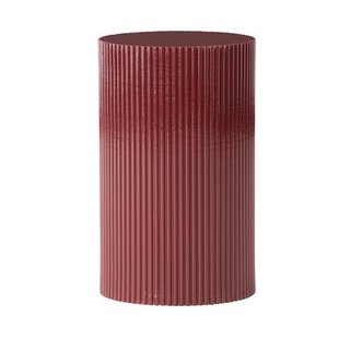 Nest living Asa Houten Bijzettafel Bordeaux Rood - Ø 31 cm