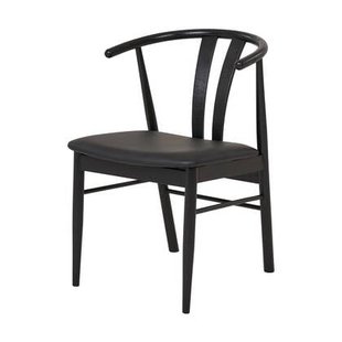 Artichok Jonna Eetkamerstoel Zwart - Zwart Onderstel