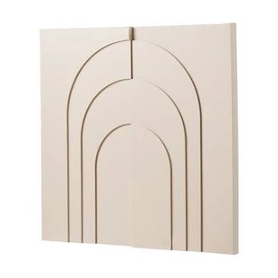 Artichok Evi Wanddecoratie Beige - 60 x 60 cm