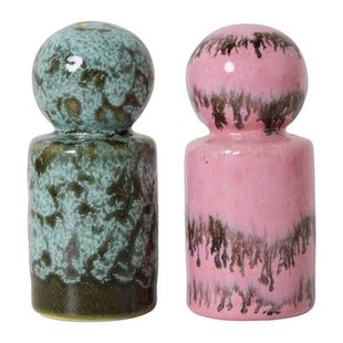 HKliving 70&apos;s Ceramics Peper & Zoutstel - Baroque