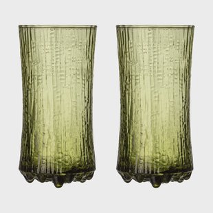 Iittala Ultima Thule champagneglas Finsk zand 18 cl 2-pack Groen
