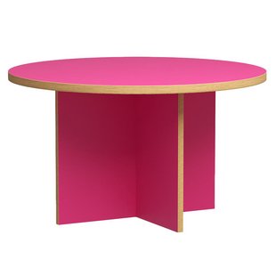 HKliving Dining Table Eettafel&Oslash;130 Raspberry