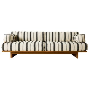 HKliving Outdoor Teak Loungebank Chalkstripe