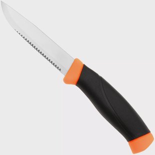 Morakniv Companion SRT (S) 11829 Hi-Vis Orange, bushcraftmes, partially serrated