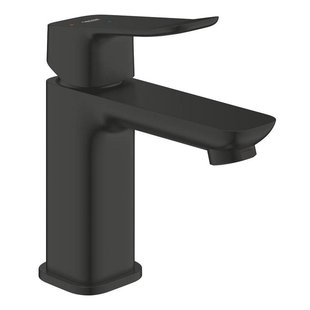 Grohe Dice Wastafelmengkraan - s-size - opbouw - koude start - klikwaste - mat zwart 1018612430