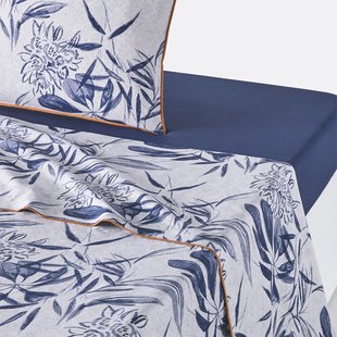 Plat laken in perkalkatoen, Mishima