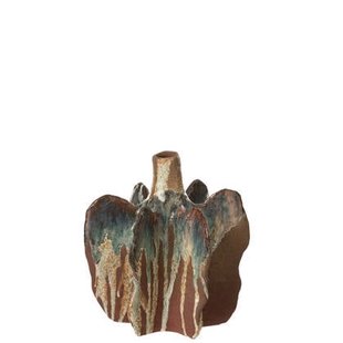 J-Line Vaas Naga Keramiek Roest Bruin Medium