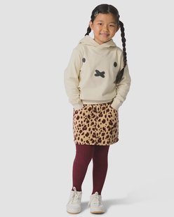 HEMA Kinderrok corduroy dierenprint zand (zand)
