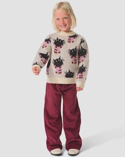 HEMA Kinderlegging corduroy wijnrood (wijnrood)