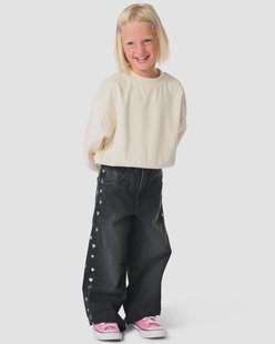 HEMA Kinderjeans wide fit zwart (zwart)