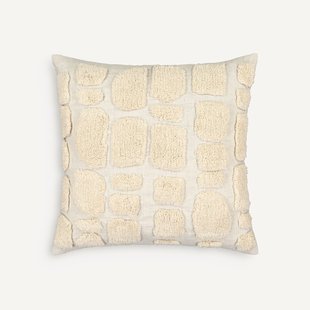 Kussenhoes in linnen en katoen, Peeble