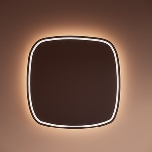 Spiegel Gliss Design Axis Met LED Verlichting en Verwarming 80x80 cm