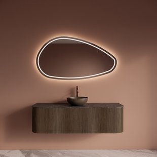 Spiegel Gliss Design Sirius met Indirecte LED Verlichting en Verwarming 160x90 cm