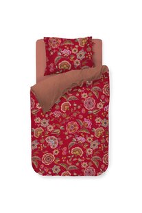 Pip Studio Dekbedovertrekset Matata Rood 140x200/220cm