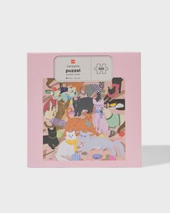 HEMA Legpuzzel 13.6x10.5cm 500 stukjes katten