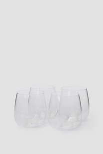 Waterglazen met kerst duifjes