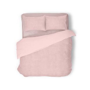 Eleganzzz Dekbedovertrek Teddy Rib Fleece - light pink