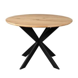 Starfurn Eiken eettafel Ferris | Rond 110 cm | Naturel