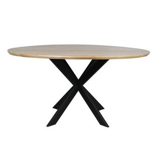 StarFurn - Eettafel Rond Naturel Hout - 150x150x76cm - Ferris