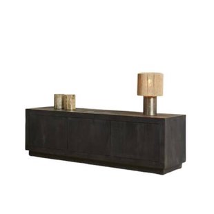 StarFurn - Tv-meubel Zwart Hout - 150x42x46cm - Brussel