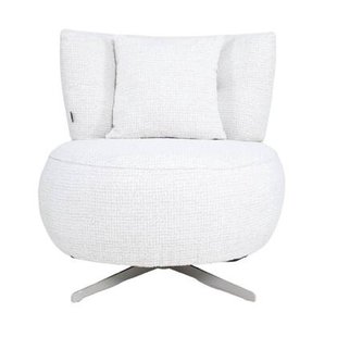 Bronx71 Fauteuil Fallon draaibaar gemêleerde stof beige