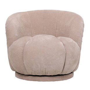 DÉJA Living - Draaifauteuil Taupe Stof - 86x84x70cm - Arby