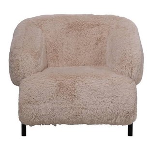 DÉJA Living - Fauteuil Taupe Stof - 91x86x77cm - Espe