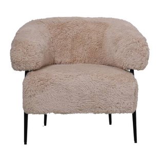 DÉJA Living - Fauteuil Taupe Stof - 86x74x78cm - Bogo